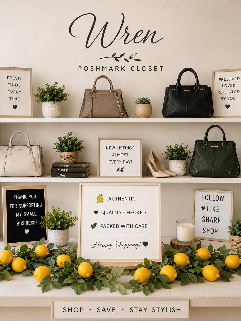 🍋 Yellow Lemon Accent | Decor | Approximately 20 lemons 🍋
